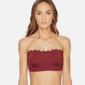 Kate Spade Bikini, burgundy, scallop, underwire top, selling entire bikini!!
